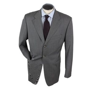 HUGO BOSS SUPER 100 charcoal 2 piece suit 42R